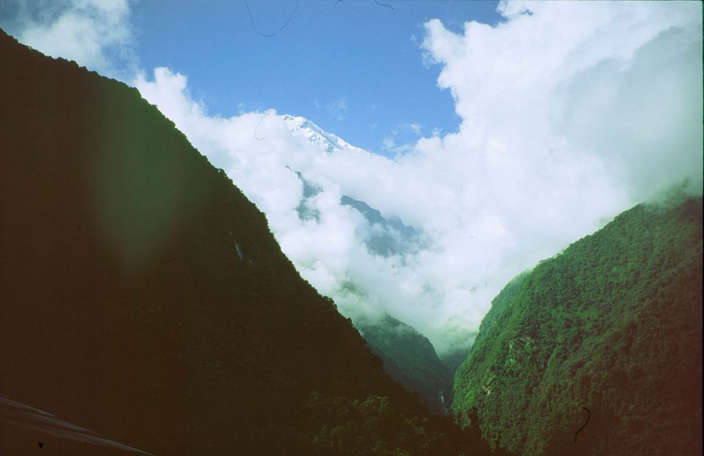 nepal weg zum anapurna schnee1999
