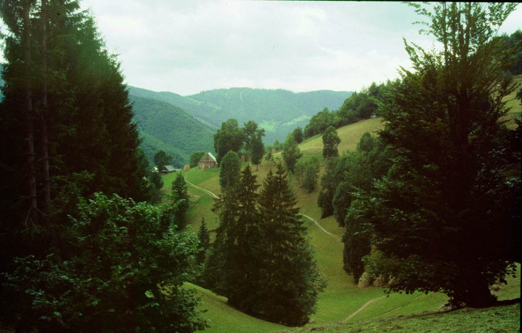 rumänien hügel berghütte1995